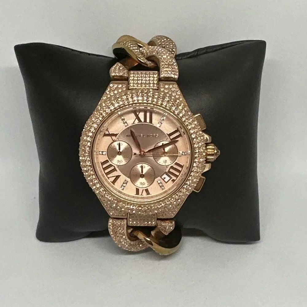 Michael Kors Camille MK3196 Women's Rose Gold Analog Dial Quartz Watch HME697